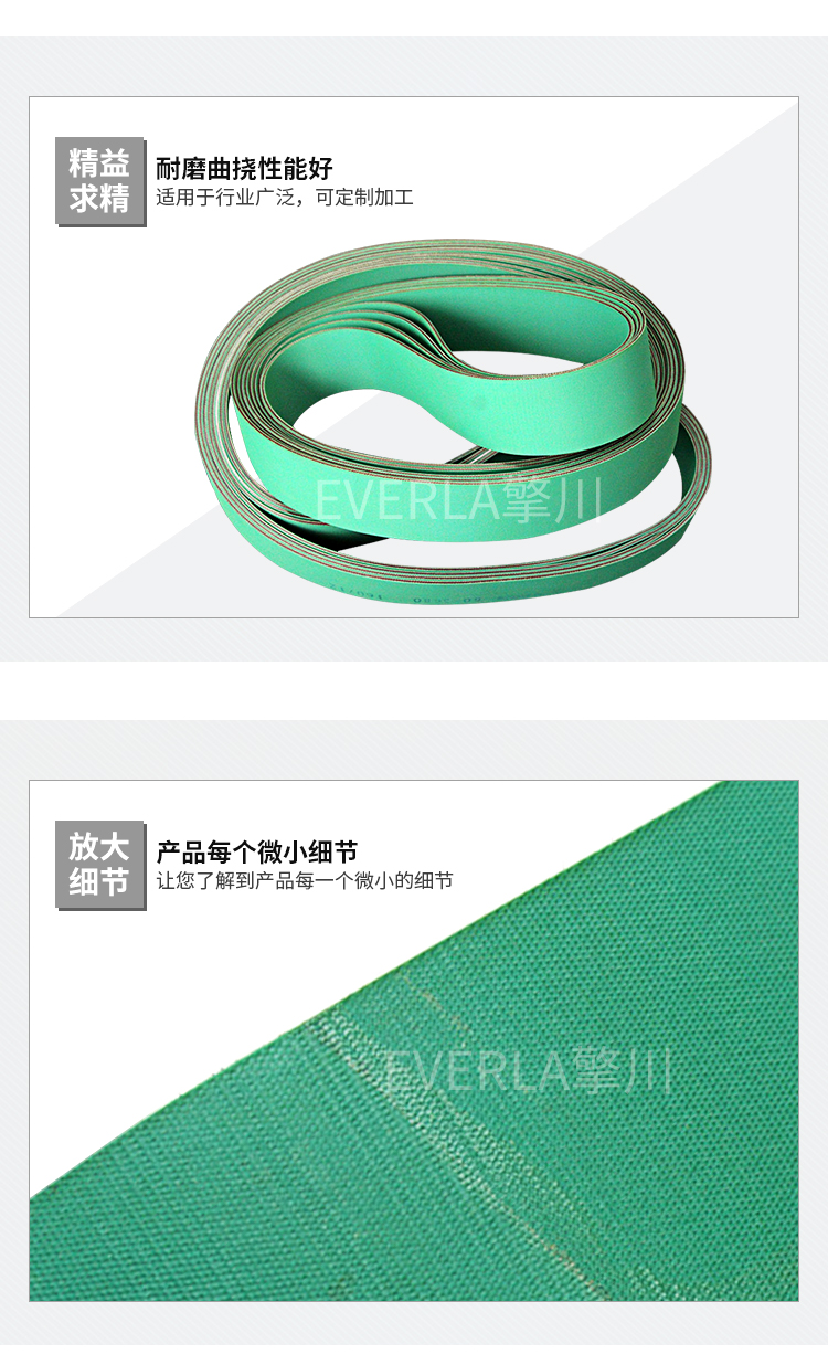 双面绿色片基带